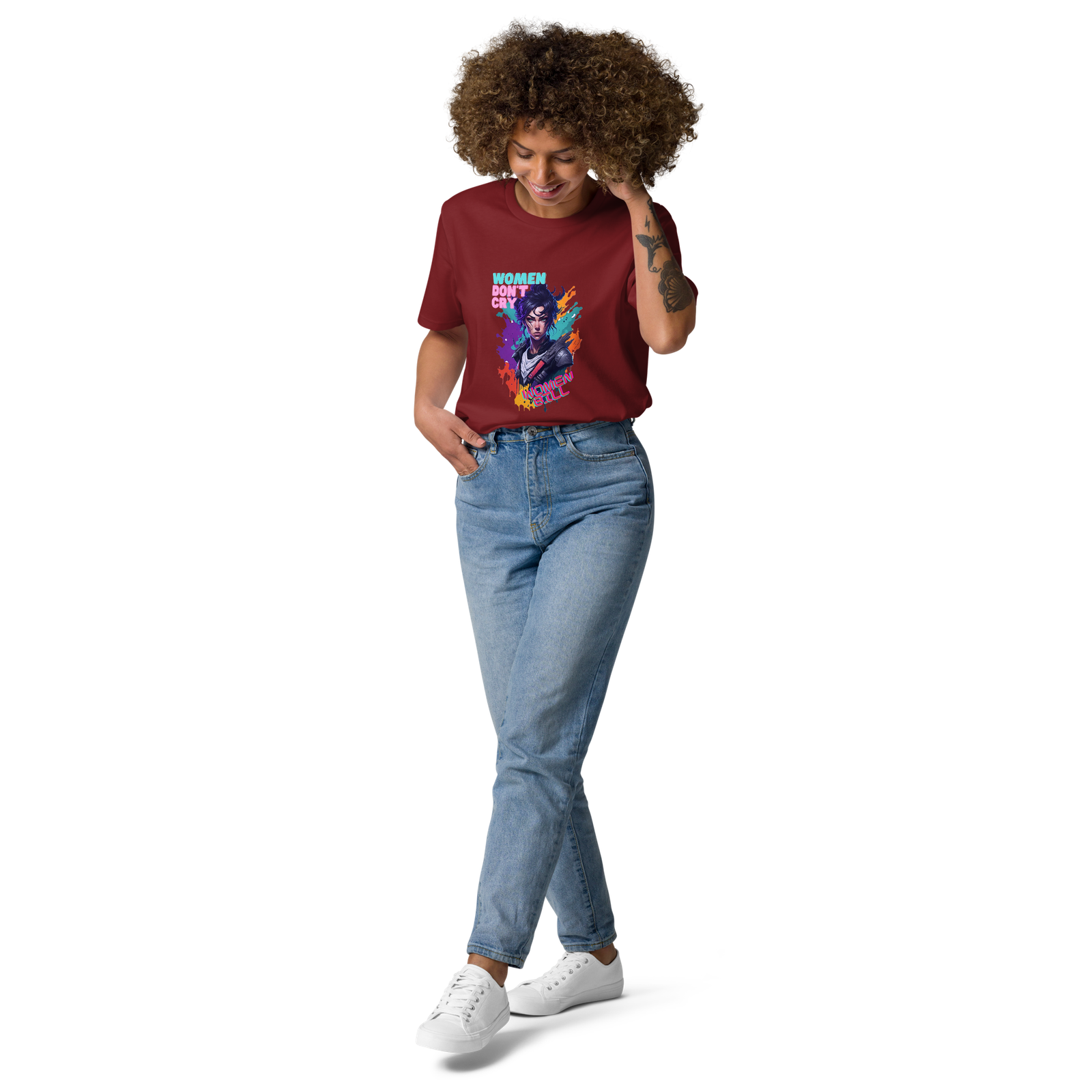 unisex-organic-cotton-t-shirt-burgundy-front-647e7e286378f.png